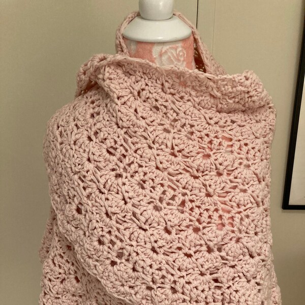 blush pink shawl for wedding