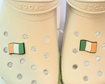 Ireland Flag  Croc Shoe Charm  Pack Of 2 Shoe/Clog Charm Jibbitz.