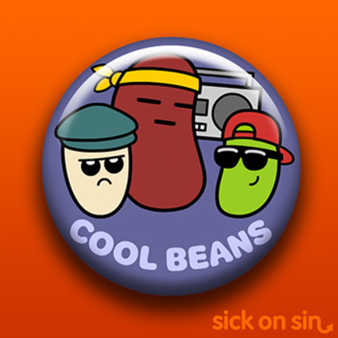 Cool Beans Pin Button Magnet Bottle Opener Pocket Mirror - Etsy