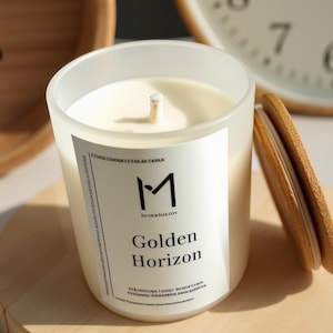 Hand-Poured Soy Candle: Frosted Glass Jar, Cotton Wick, Luxury Fragrances