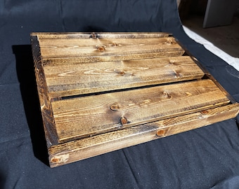Handgefertigtes rustikales Gitarren-Pedal | Altholz Pedalboards