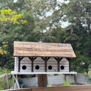 Handmade Purple Martin Birdhouse | Outdoor Birdhouse with access panel