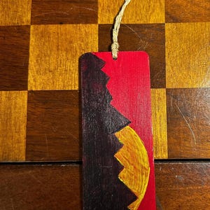 Handpainted wooden bookmarks | Handpainted wooden fantasy bookmarks | Custom wooden bookmarks | unique wooden bookmarks