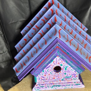 Elvish Style Custom Birdhouse | Handmade Fairy Birdhouse | Handpainted Fantasy inspired Birdhouse | Rivendale Inspired birdhouse |