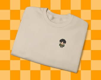 Pixel Lineup Anime Men shirt, Devils of Paradis, soldier, Unisex Heavy Blend™ Crewneck Sweatshirt