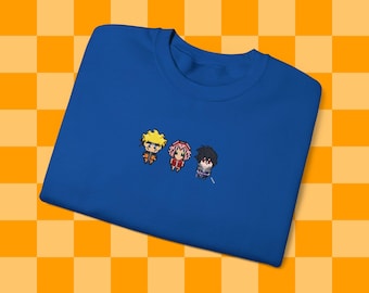 Ninja Anime, Pixel, Retro, Anime Shirt, Unisex Heavy Blend™ Crewneck Sweatshirt