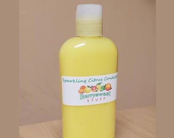 Hair Conditioner Sparkling Citrus Thick Moisturizing Fresh Scent Detangles 4 oz Haircare Treats Hydrates Dry Hair Paraben-free Hydration