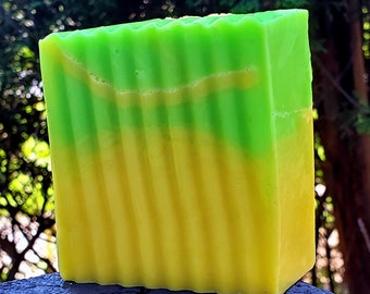 Sparkling Citrus Soap Handmade Soap UNISEX Bath Body Vegan Skin Wash Cleansing Lemon Lime Blood Orange Grapefruit Aroma DETERGENT-FREE
