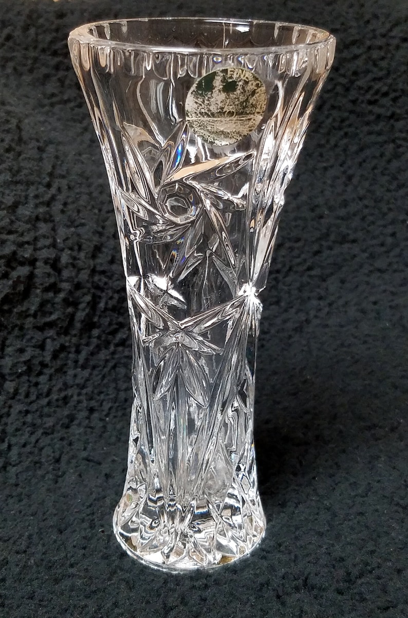 Lenox Crystal Star Vase VINTAGE VTG Lead Crystal Made in USA Etsy