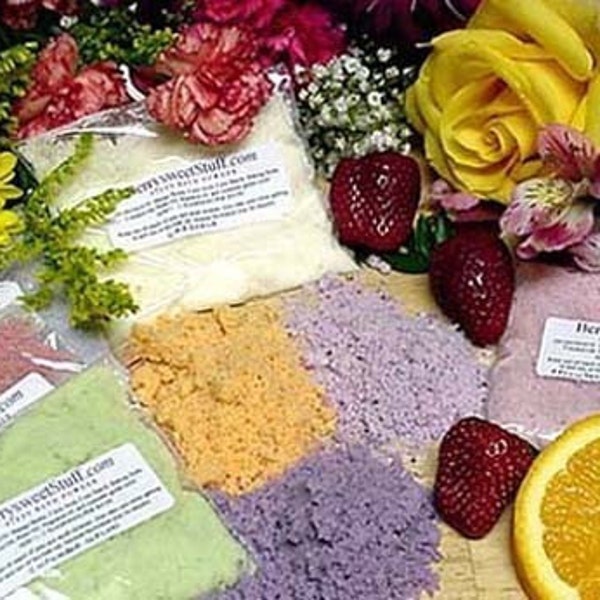 10 Bath Fizzy Powders YOU SELECT SCENTS