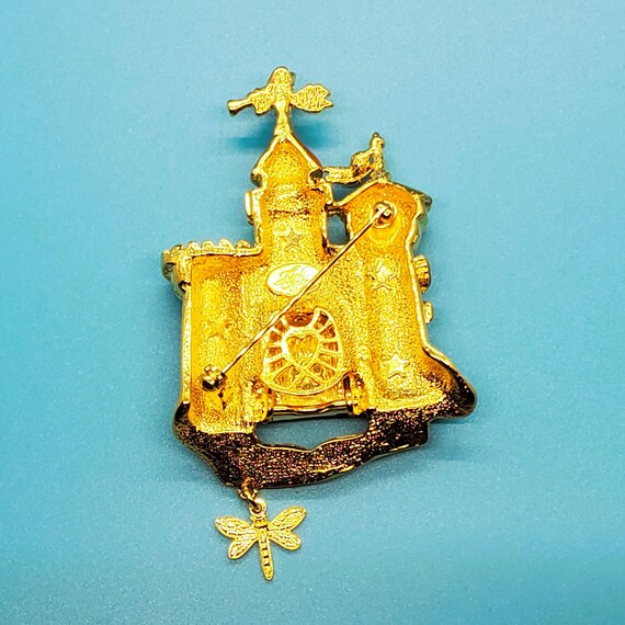 Kirks Folly Fairytale Rapunzel Castle Pin Brooch,… - image 5