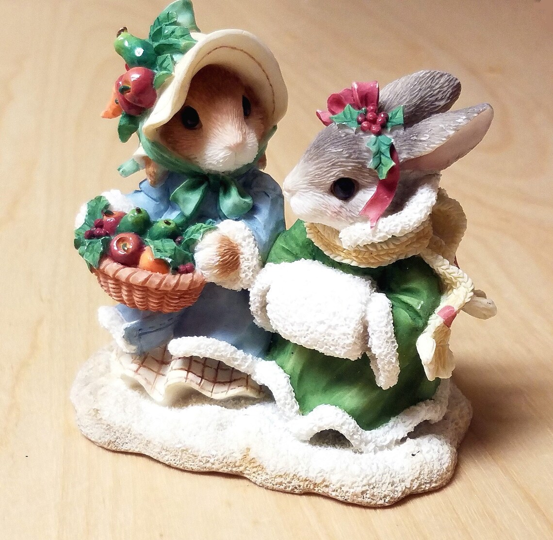 My Blushing Bunnies Figurine ENESCO 1996 Hope Brings A Etsy