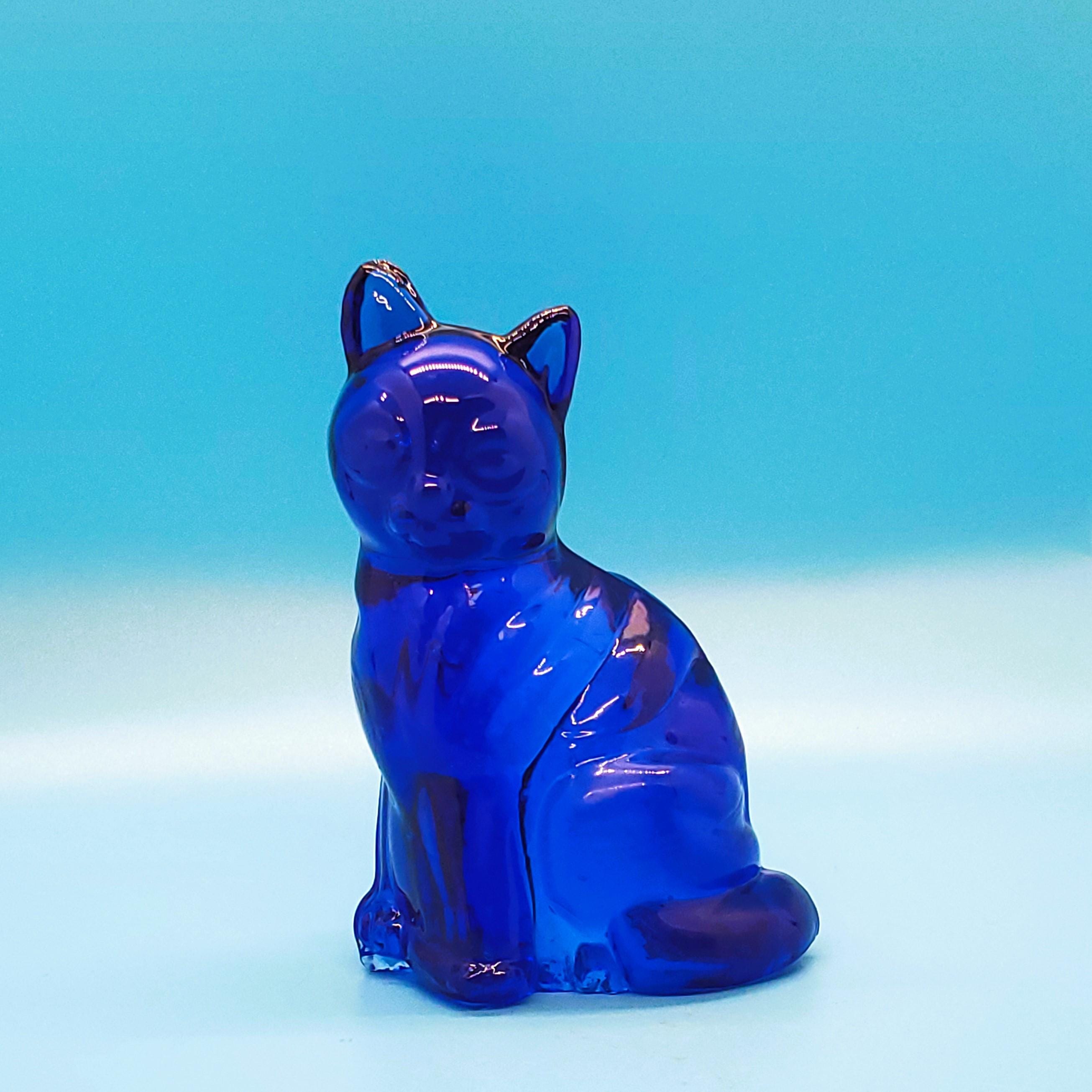 Fenton Blue Cats - Etsy