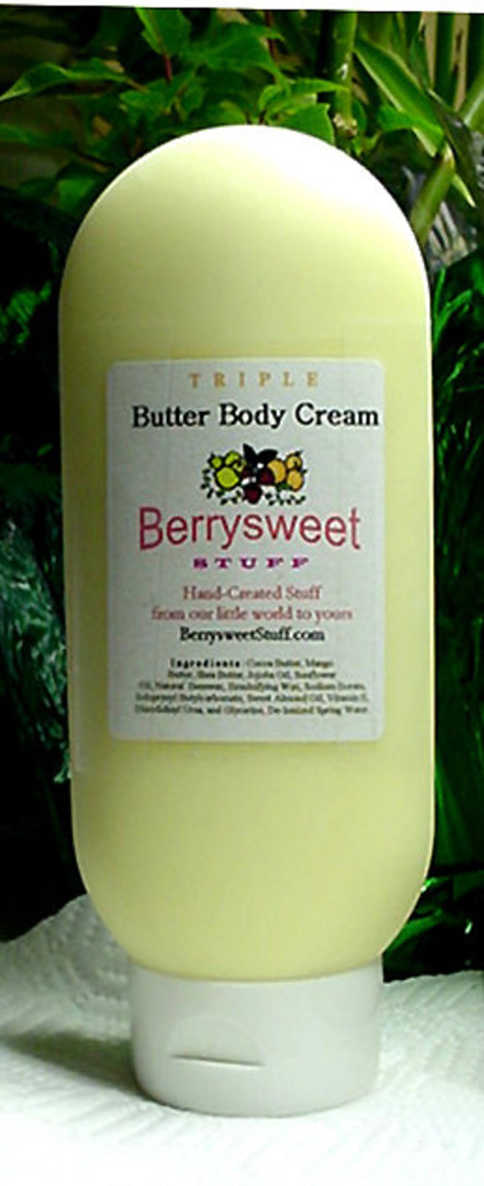 Triple Butter Thick Body Cream 8 oz Lotion Moisturizer Cream Etsy