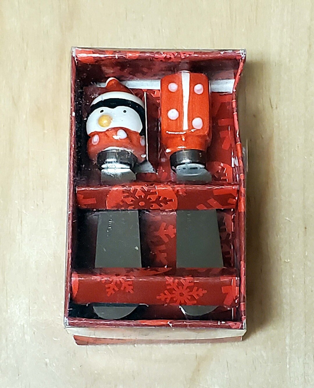 2 Holiday Spreaders Set Christmas Cheese Dip Butter Party Etsy