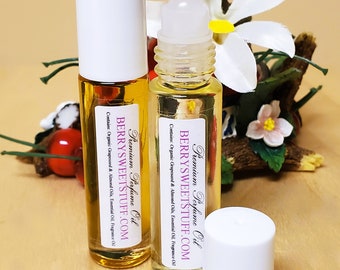 Sandalwood Frankincense Perfume Oil Fragrance Scent Roll on Vegan Earthy Musky Handmade Cologne Skin Aroma Aromatherapy Paraben-Free