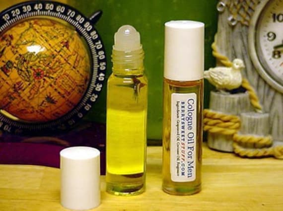Sandalwood Frankincense Cologne Oil Fragrance Perfume Scent for Men Handmade Masculine Scented Vegan Aroma Aromatherapy Paraben free Gift