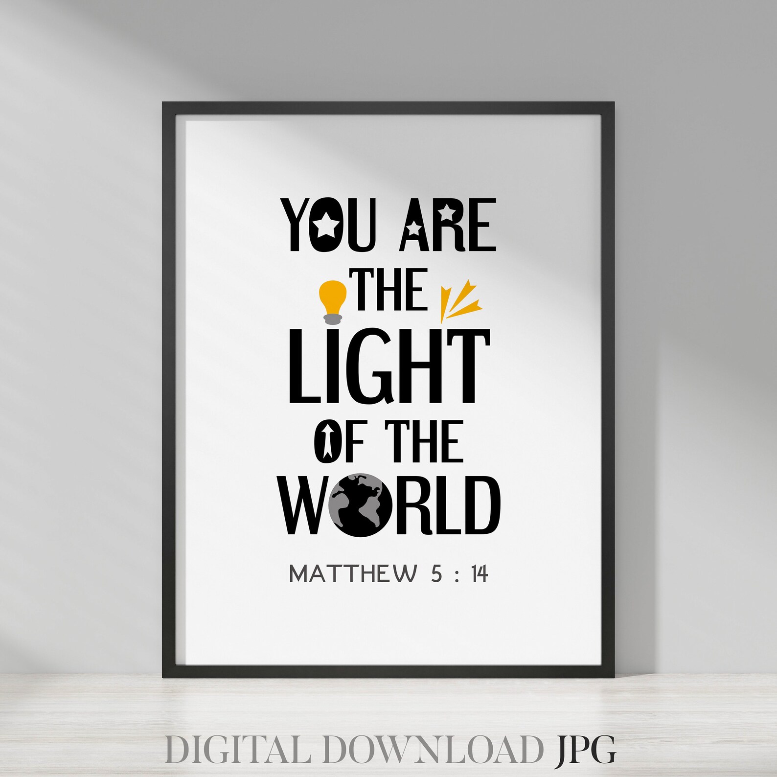 Minimalist Bible Verse Wall Art Bundle Vol. 3 Simple Black | Etsy