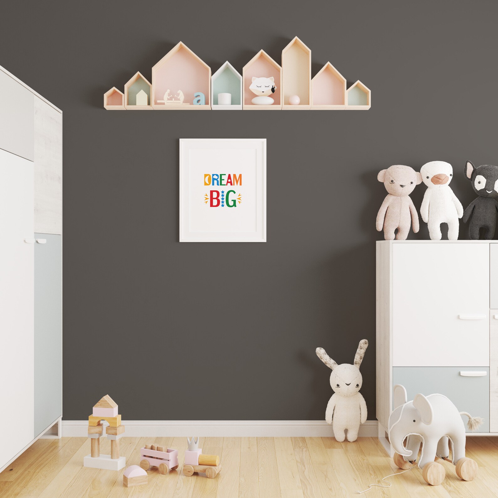 Dream Big Wall Art. Printable Poster for Kids Room Decor. Etsy