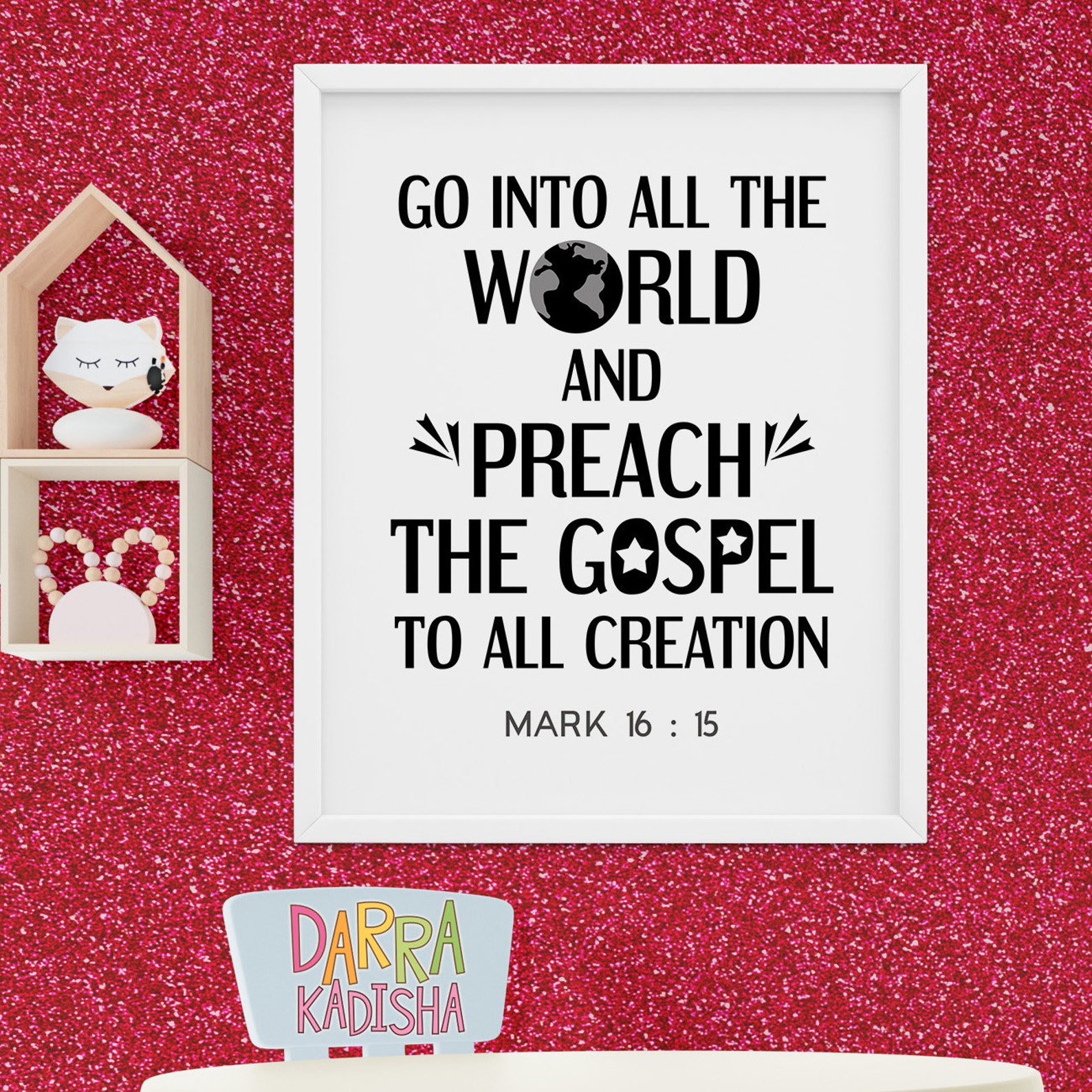 Go into all the world and preach the gospel to all creation. | Etsy