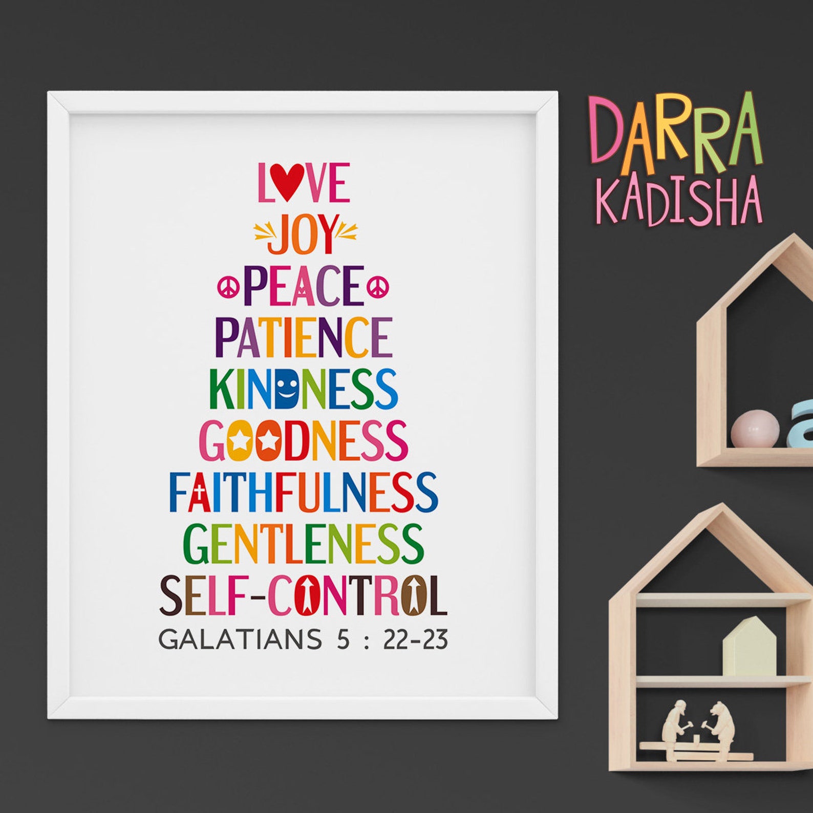 Fruit of the Spirit Printable Wall Art. Galatians 5:22-23 Love - Etsy UK