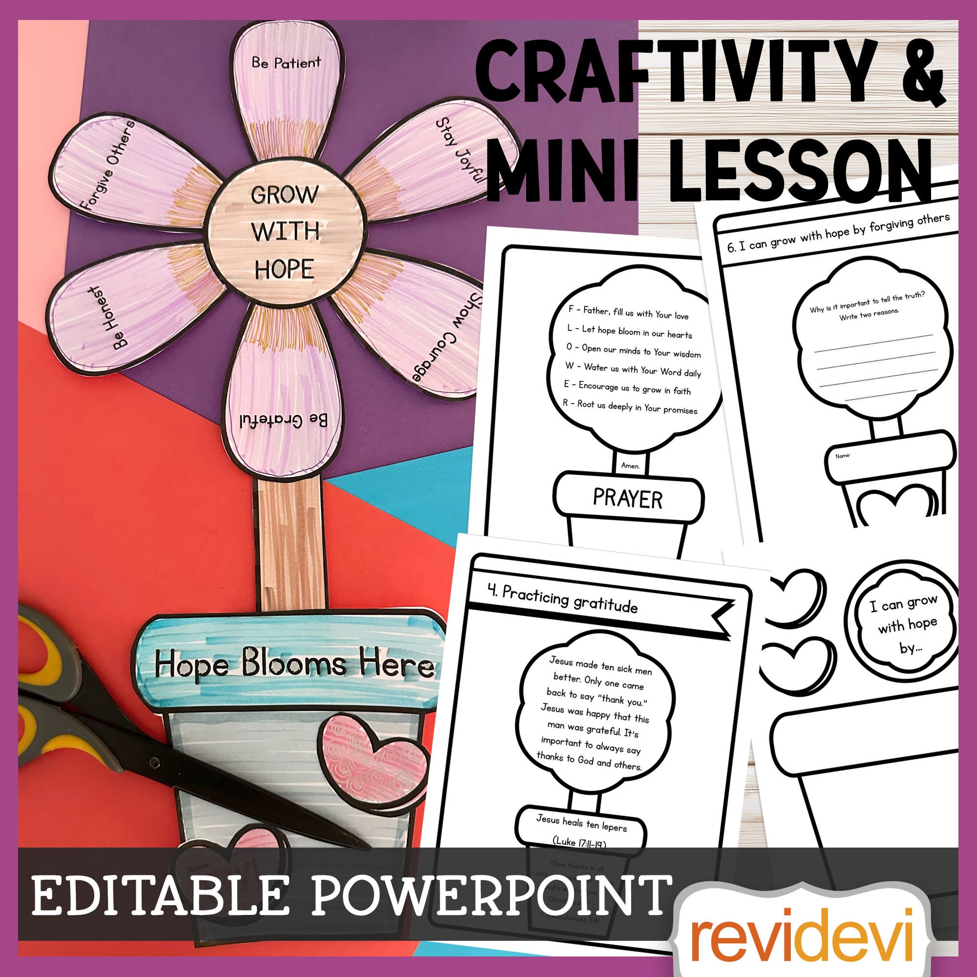 Christian Craft Activities: Grow With Hope Bible Lessons (digital ...