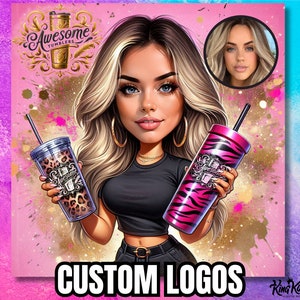 Business Logo Portrait, Custom Avatar, Cartoon Logo, Shirt Logo