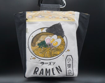 Fun Ramen Market Tote Purse; Pockets Galore; Kawaii