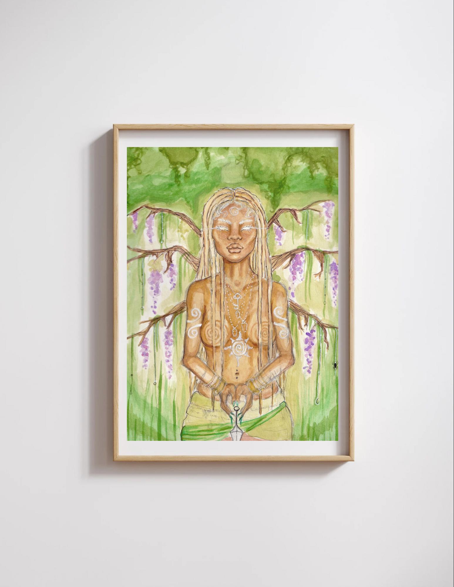 The Woodland Walker 8.5x11 in print