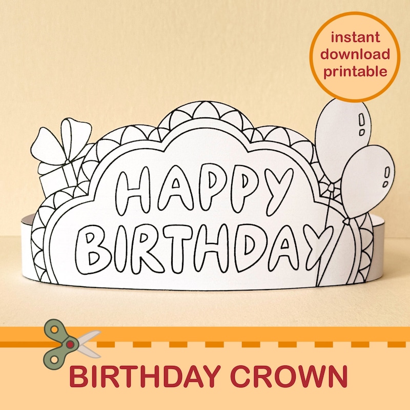 Printable Crown - Etsy