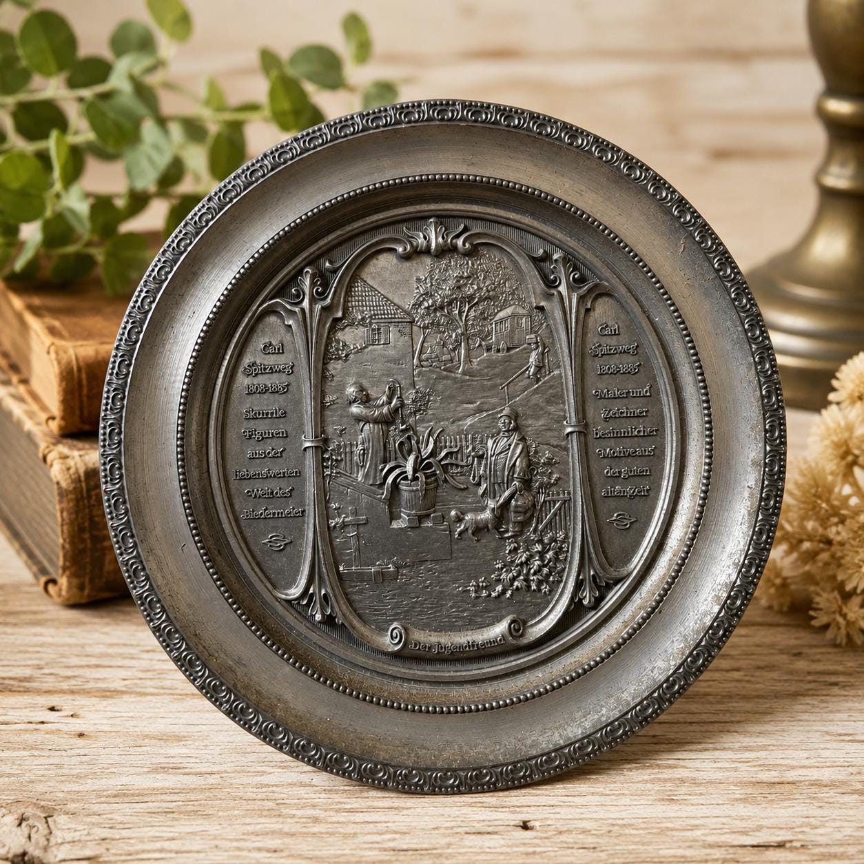 German Pewter Plates - Etsy