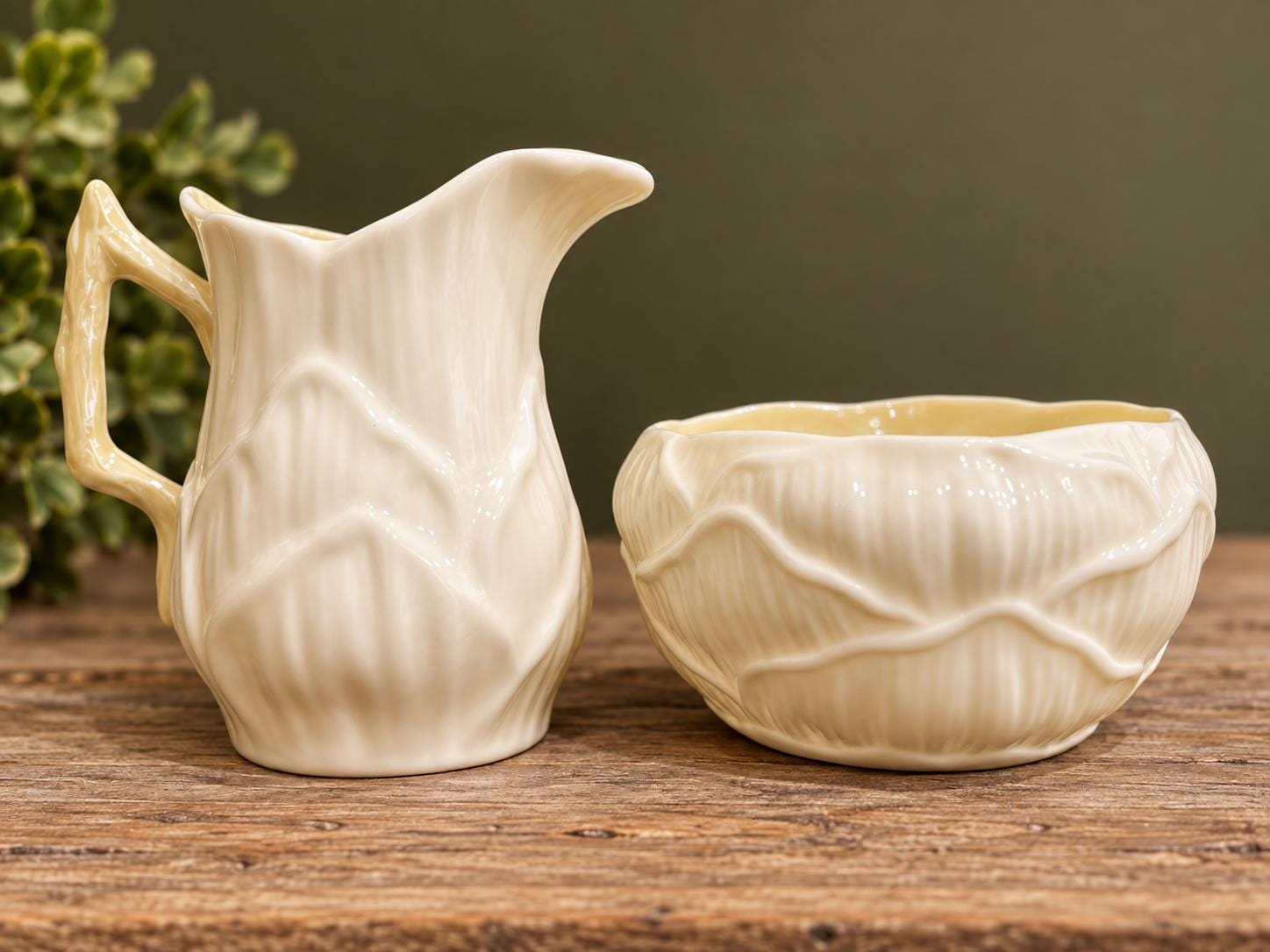 Vintage Belleek Set - Etsy