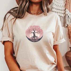 Pink Cherry Blossom Shirt, Sakura Shirt, Japanese Shirt, Japan Tshirt, Flower Shirt, Gift for Japan Lover, Cherry Tree Spring Shirt