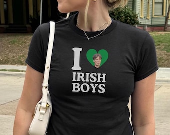 St. Patrick&#39;s Day Baby Tee Irish Boys, Cillian Murphy Funny St. Patty&#39;s Crop Top, Kiss Me I&#39;m Irish Boyfriend, Venmo Me I&#39;m Irish