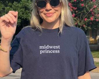 Midwest Princess Shirt, Cute Midwest Women's, Funny Oversized T-Shirt, Casual Summer Shirt, Cute Gift Shirt, Queer Lesbian Gay Shirt
