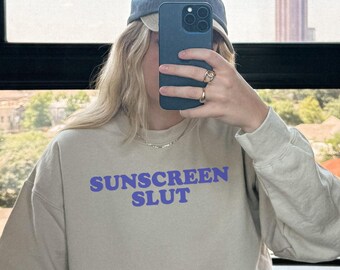 Sunscreen Lover Sweatshirt, Gift for Dermatologist, Ginger Redhead Gift, Esthetician Shirt, Funny Beach Shirt, Dermatology Skincare Lover