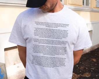 Camiseta con el monólogo de Sam Rockwell, ¿Alguien ha visto mi camiseta de lorazepam?, camiseta blanca de Parker, regalo para amantes de la televisión, Rick Walton, Budismo Piper