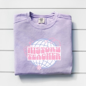 Geschichtslehrer Retro Y2K Shirt, In meiner Lehrer-Ära Shirt, Sozialkunde, Komfortfarben, zukünftiger Lehrer, Schulanfanggeschenk, APUSH Geschenk