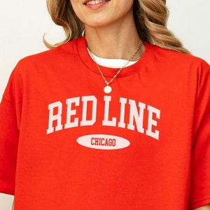 Chicago Gift Red Line Shirt, Chicago Neighborhood, Chicago Pride, Chitown, Windy City, Cubs, White Sox, Chicago Gift, Midwest