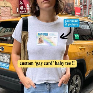 Camiseta de bebê do orgulho gay, blusa curta personalizada do orgulho LGBTQ, camiseta engraçada personalizada que vai duro, produtos lésbicos não binários, aliado bissexual queer