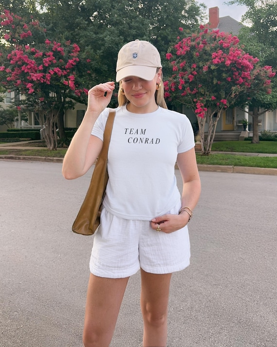 Team Conrad Baby Tee, The Summer I Turned Petty Crop Top, Cousins Beach Shirt, Going Out Top, Book Inspired Merch, Babytee Y2K