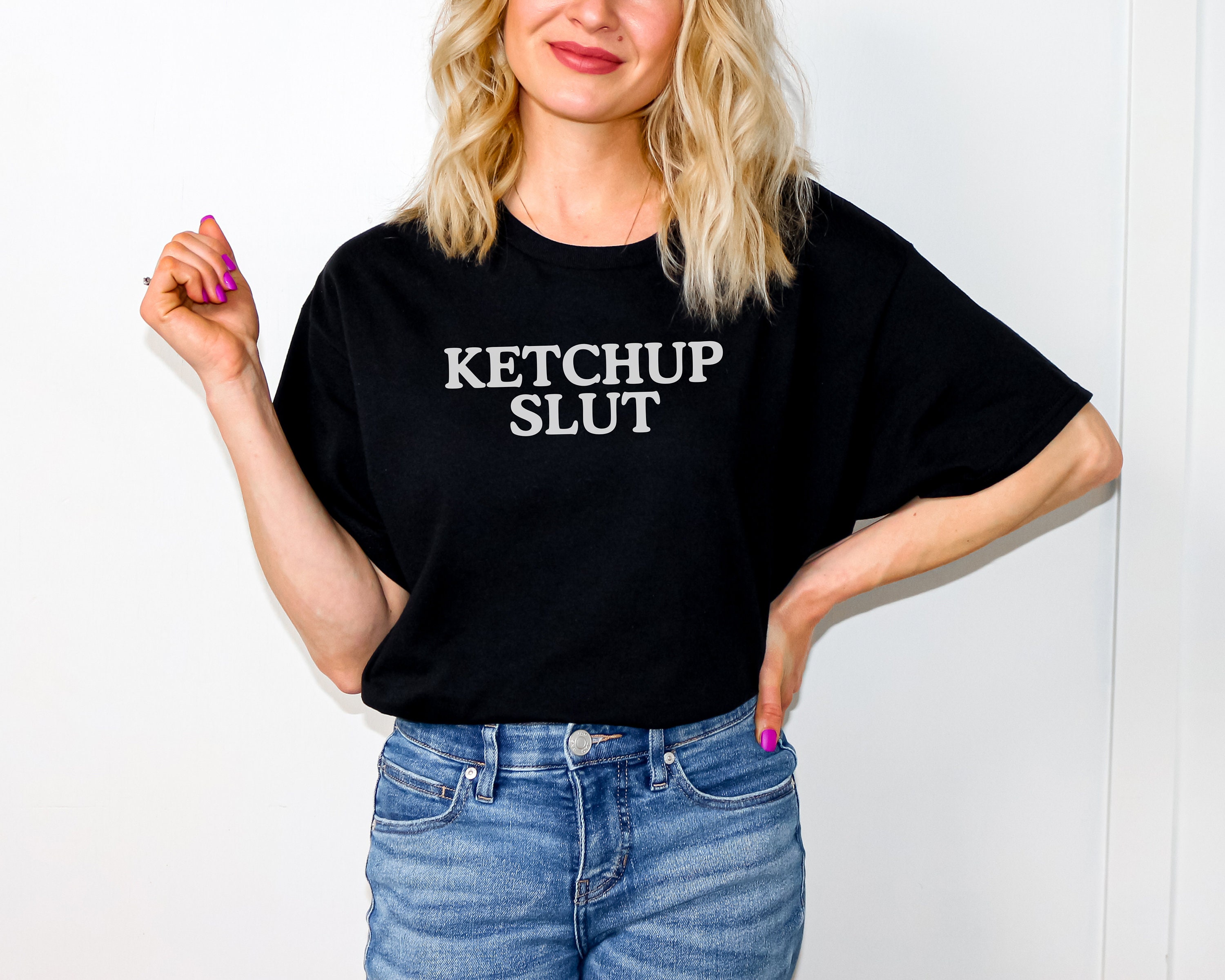 【FULL OF SSUN】Ketchup! Joke Shirts (Ivory) R6039 Ketchup! Joke Shirts (Ivory)