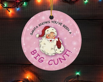 Enfeite de Natal engraçado, Enfeite de Natal para adultos, Presente de brincadeira para colega de quarto, Presente para amigos, Presente de elefante branco, Presente gay, Amigo engraçado