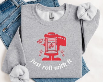 Photographer Gift, Film Photographer Sweatshirt, Gift for Photographer, 35mm 120mm Photographer Shirt, Cute Vintage Film Camera Sweater