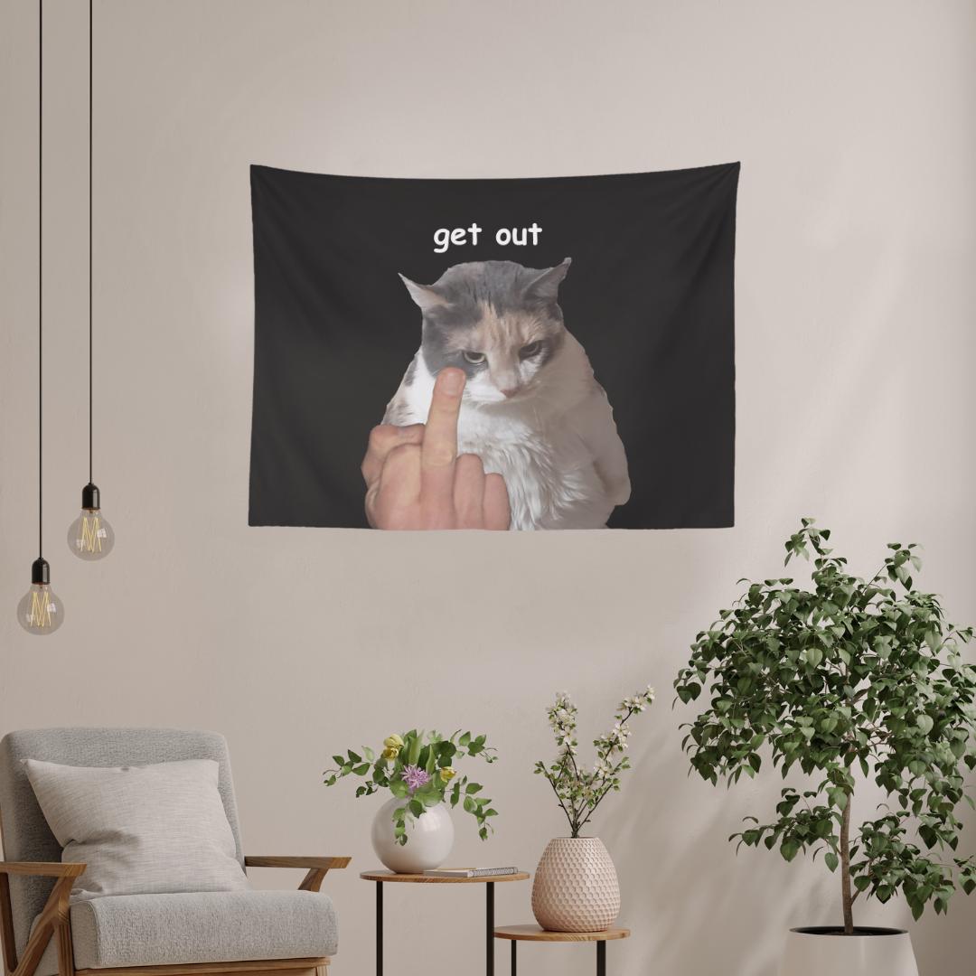 Dazzlewall Quadro con Gatto per Pareti, Stampa d'Arte Gatto che Dorme sul Divano Decor per la Casa con Dipinto ad Acquerello per Camera da Letto Soggiorno Bagno, 30x40 cm Senza Cornice