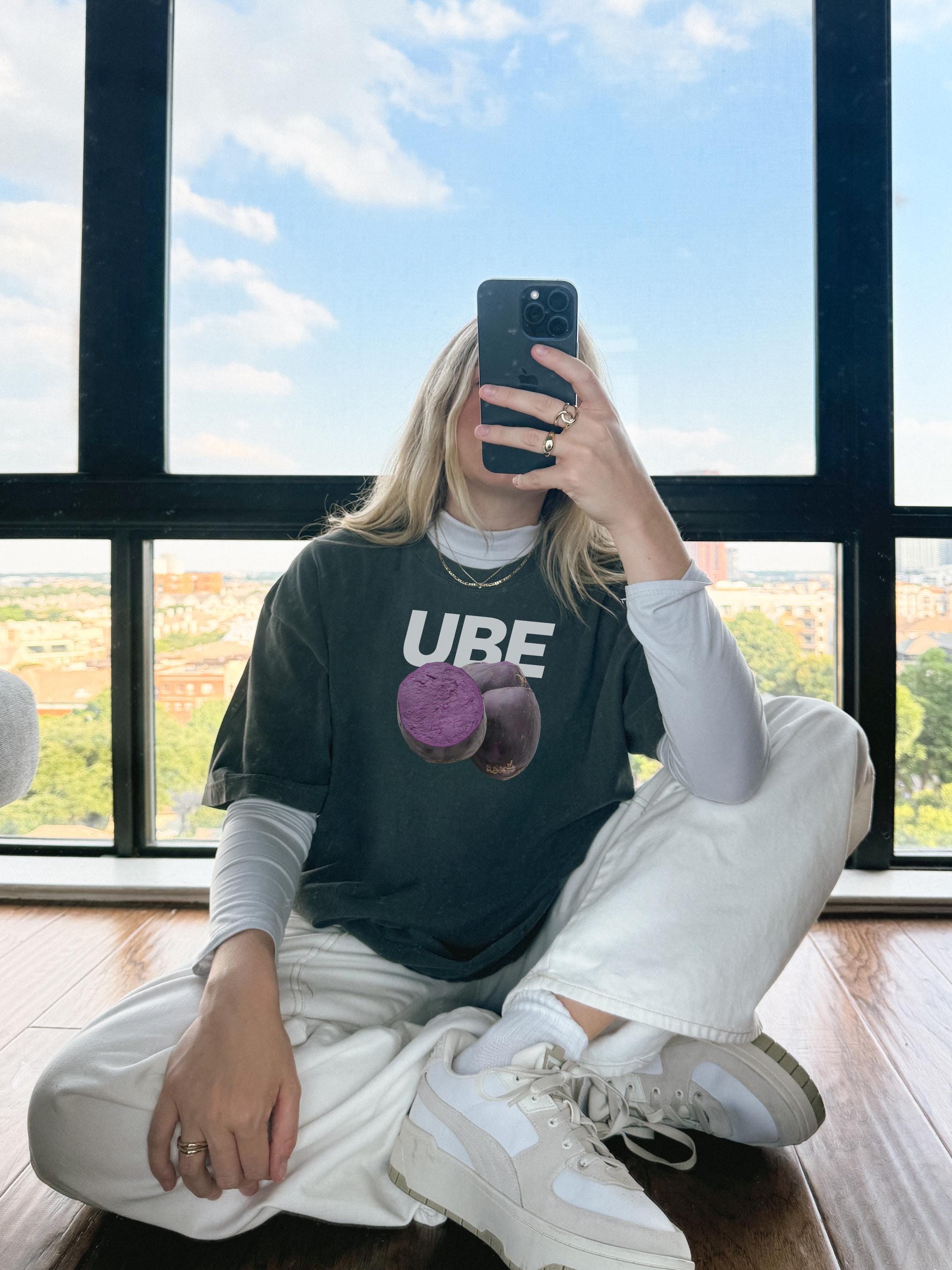 Ube Cheesecake Bootleg Foodie Shirt, Comfort Colors Funny Filipino Meme Tee, Gift for Her, Food Shirt That Goes Hard, Weird Stuff Top Seller