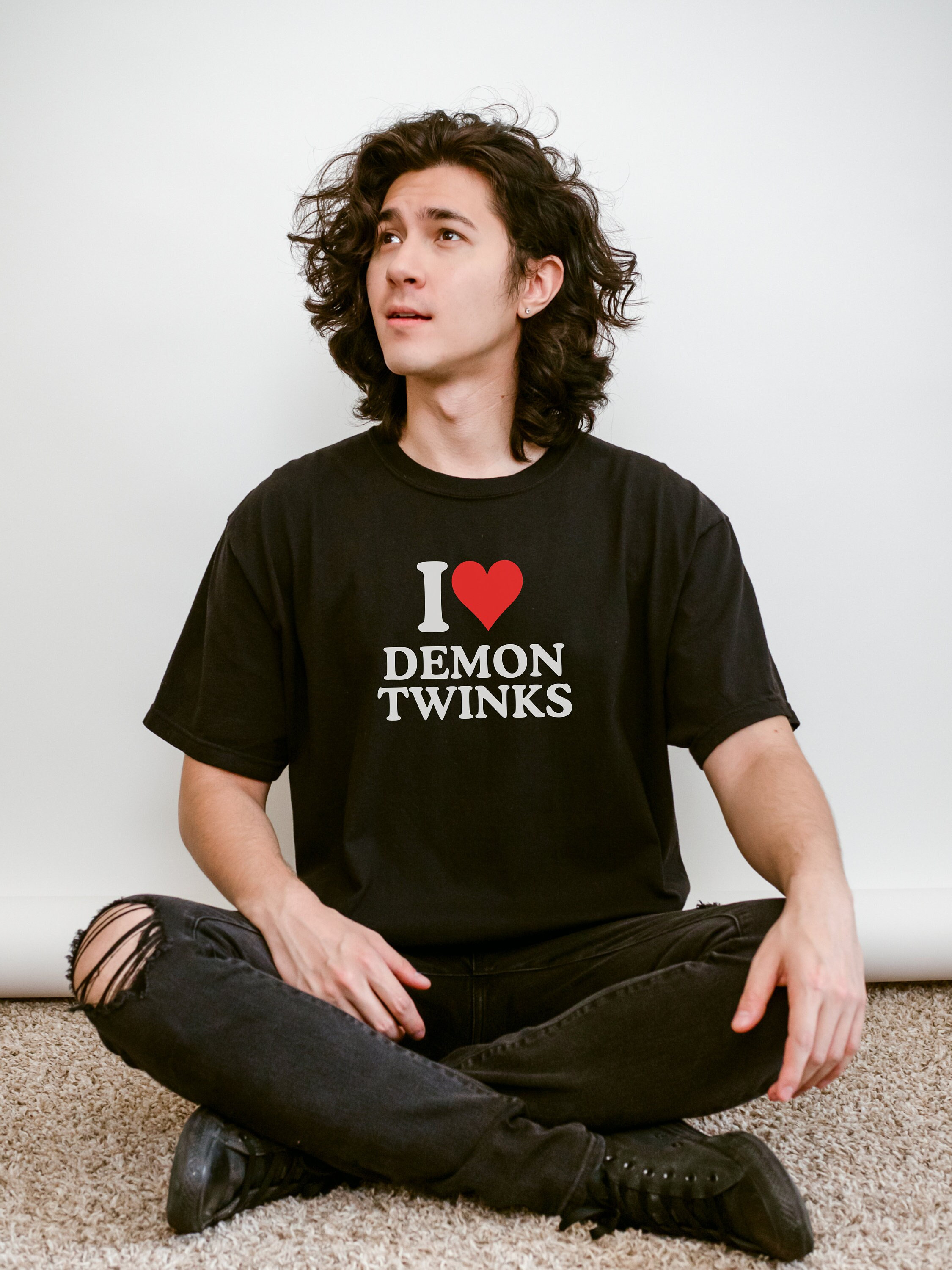 Demon Twinks Funny Shirt | LGBTQ Pride Tee, Gift for Gay, Baby Tee, Queer Lesbian Gay Twink Femboy, Crop Top, Gift for Boyfriend, Funny