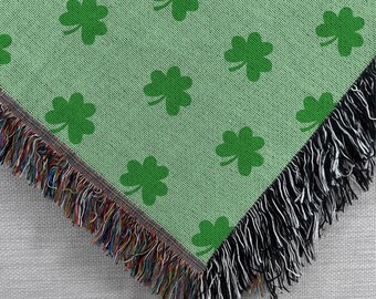 Coperta In Flanella Con Trifoglio Per San Patrizio – Morbida E Leggera 127x152 Cm – Regalo Originale Per Bambini E Adulti, Decorazione Primaverile Per Divano E Letto