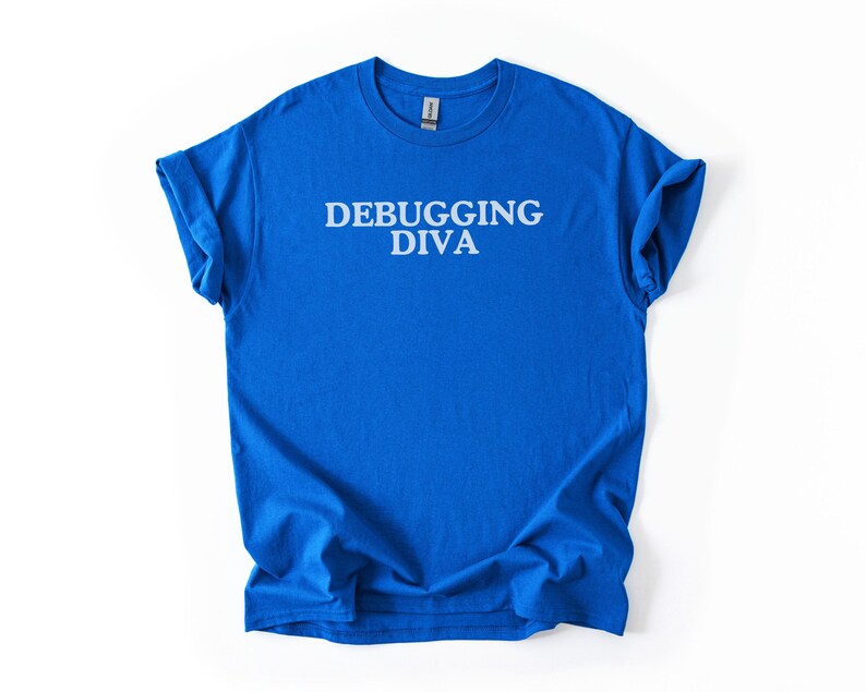 Diva da Depuração, Camiseta de Programadora, Presentes de Programação para Ela, Presente de Melhor Amiga do Trabalho para Amigo Secreto, Engenheiro de Software com Elefante Branco Engraçado imagem 4