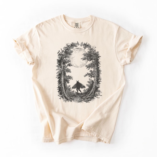 Mothman Cryptid-shirt, Point Pleasant Bigfoot-shirt, I Want to Believe Comfortkleuren, Weirdcore Supernatural Halloween-shirt, cryptozoölogie